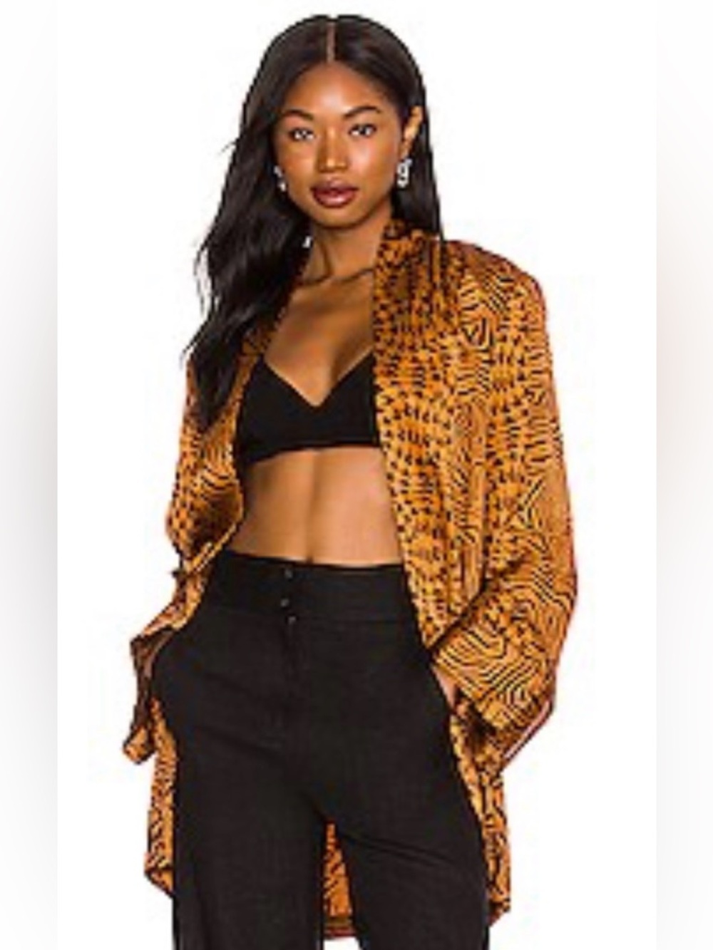 NEW REVOLVE Tell Your Friends Faye 100% Silk Kimono Size M